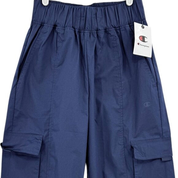 Champion Women's Pull-on Stretch Navy Cargo Joggers XS Elastic Waist & Cuffs NWT - Picture 3 of 11
